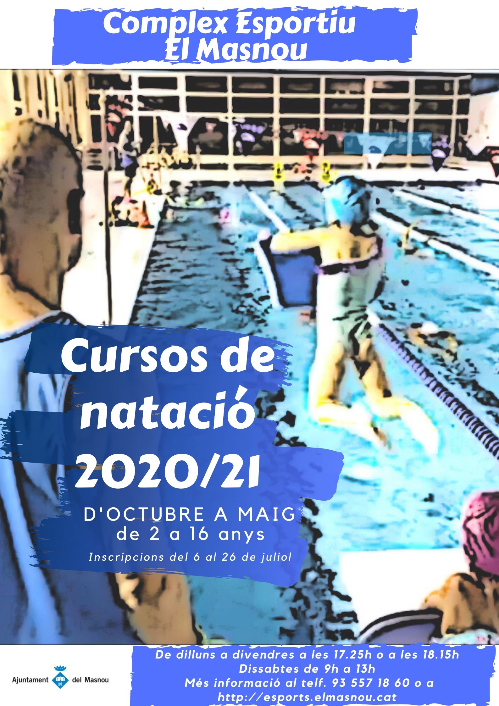 Inscripcions als cursos de natació 2020-2021
