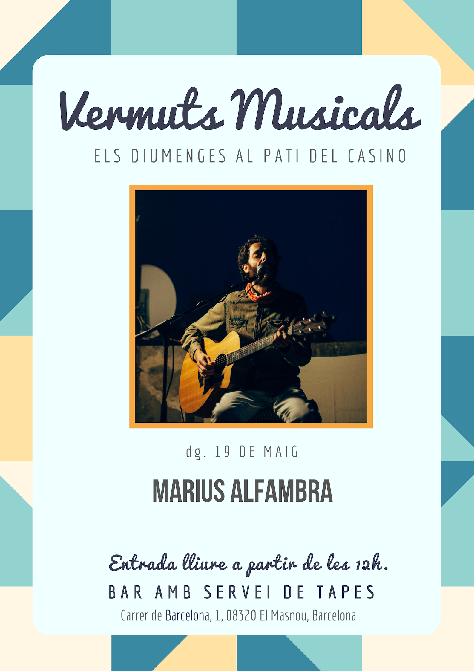 Vermuts musicals amb Màrius Alfambra (folk)