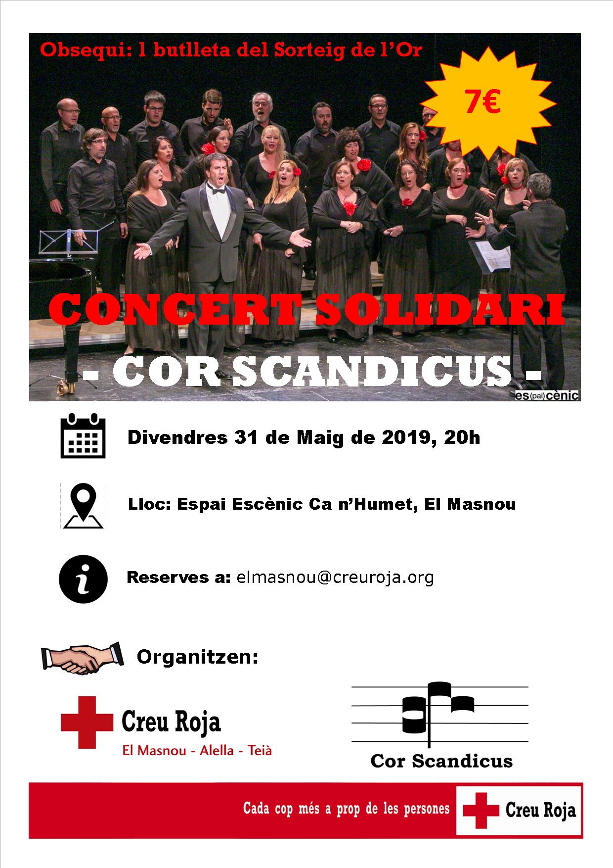 Concert solidari del Cor Scandicus (Atenció: activitat anul·lada!)