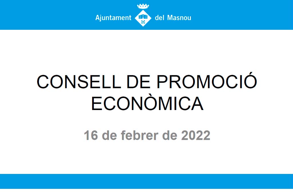 El Consell de Promoció Econòmica celebra la primera trobada del 2022