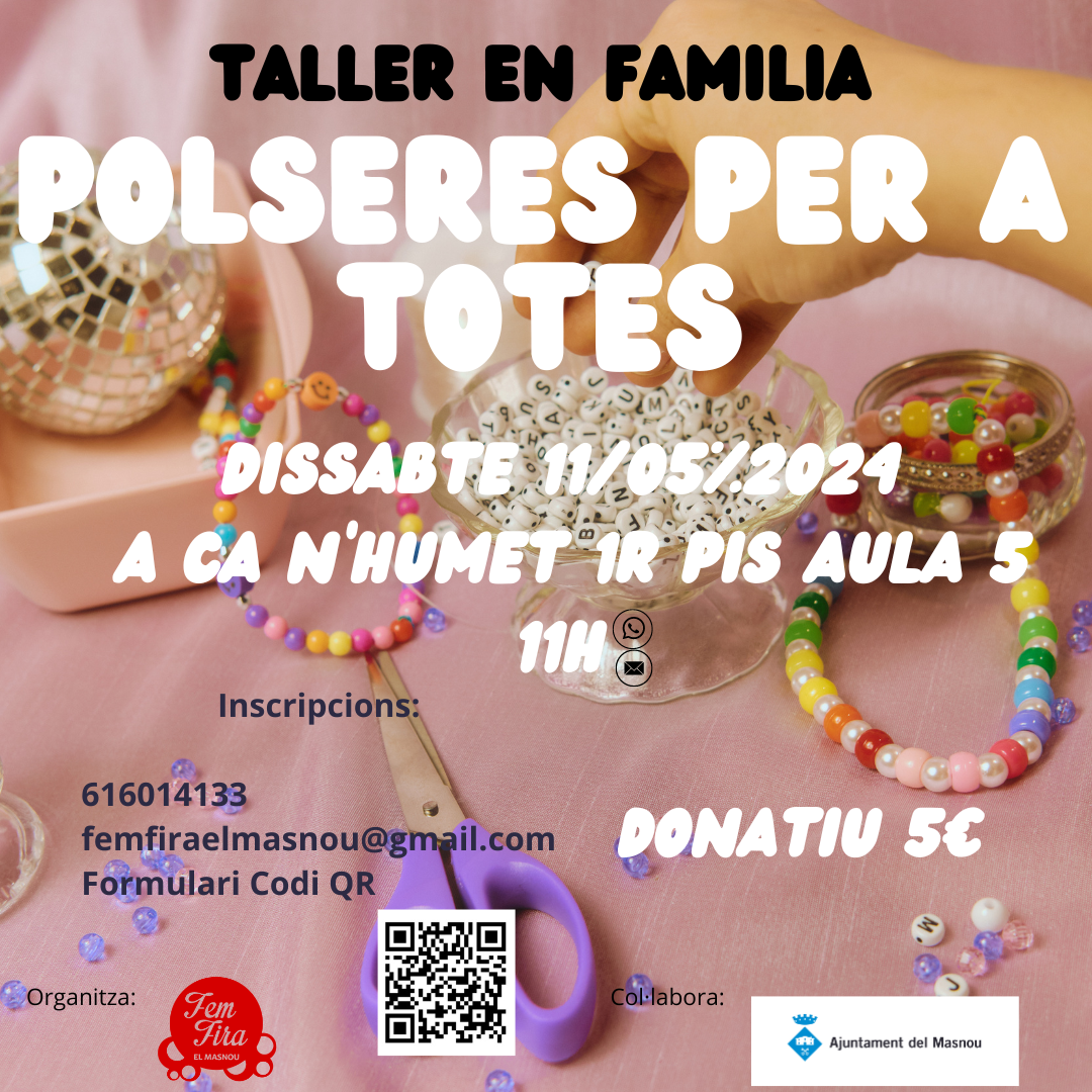 'POLSERES PER A TOTXS Taller en família'