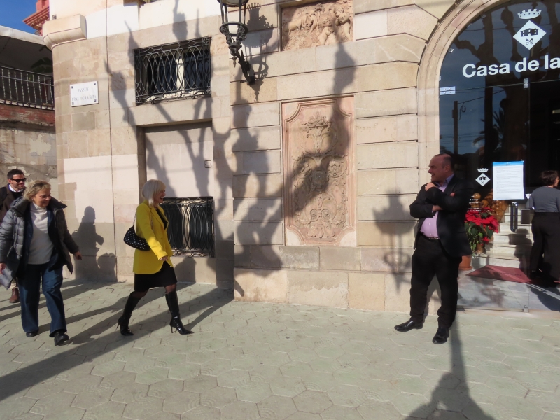 Visita al Masnou de Pilar Díaz, delegada del govern de la Generalitat a Barcelona.