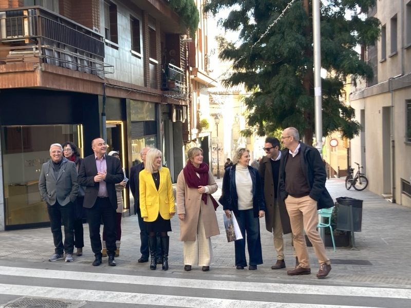 Visita al Masnou de Pilar Díaz, delegada del govern de la Generalitat a Barcelona.