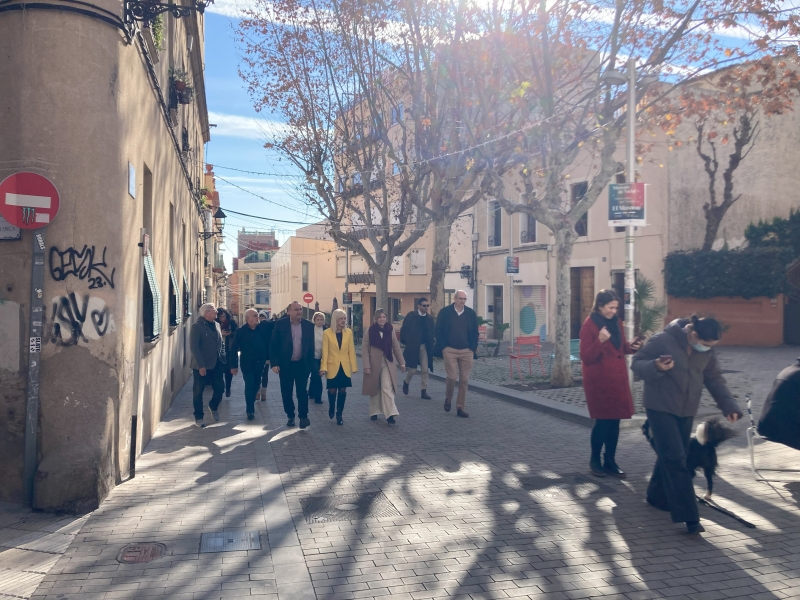 Visita al Masnou de Pilar Díaz, delegada del govern de la Generalitat a Barcelona.