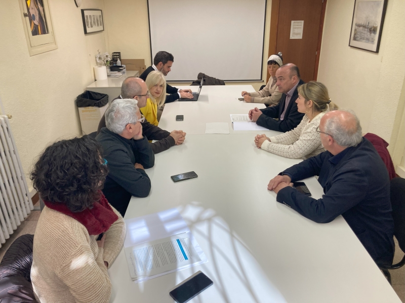 Visita al Masnou de Pilar Díaz, delegada del govern de la Generalitat a Barcelona.