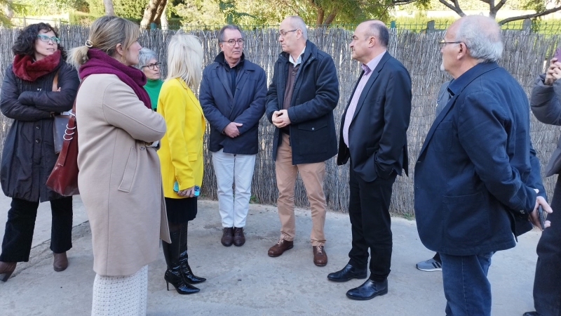 Visita al Masnou de Pilar Díaz, delegada del govern de la Generalitat a Barcelona.