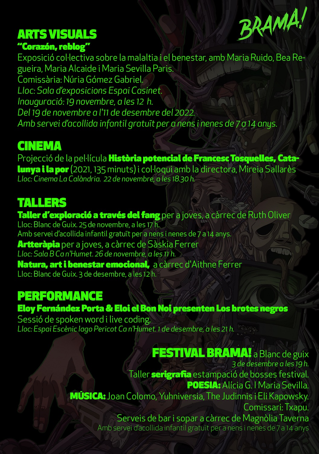 Programa del festival Brama! 2022