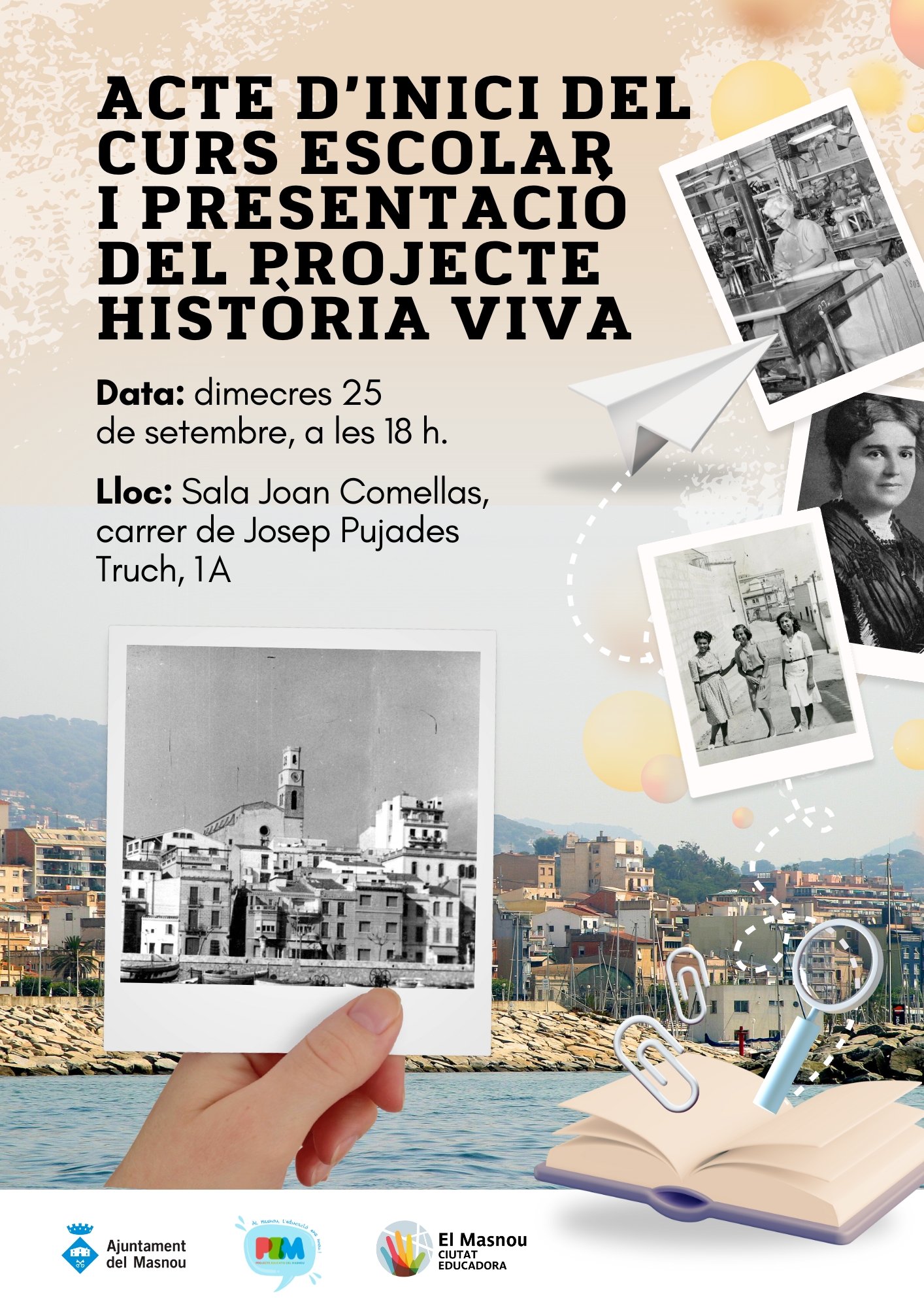 Acte d'inici del curs escolar i presentació del projecte Història Viva