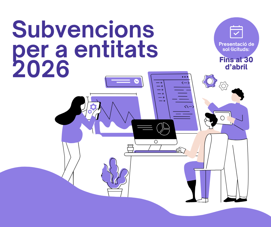 Oberta la convocat&ograve;ria anual de subvencions per a entitats