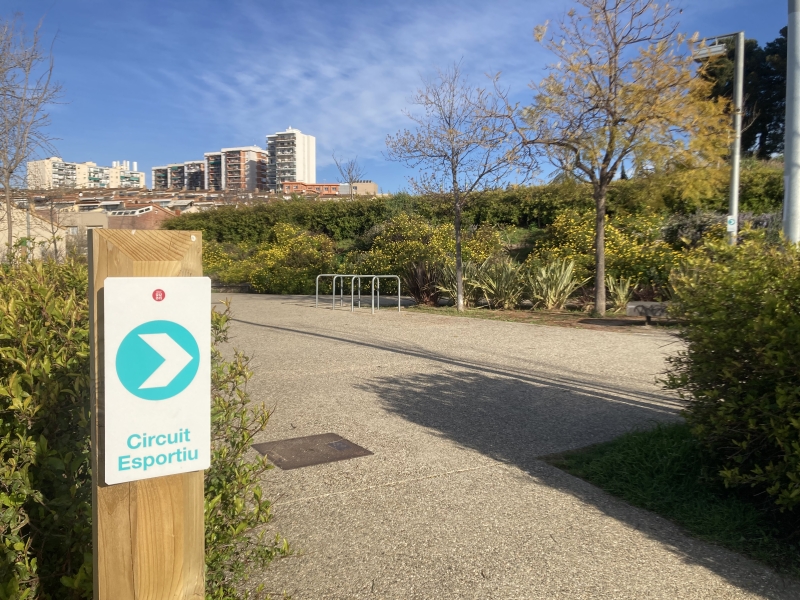 Foto. Circuit esportiu del parc de Vallmora