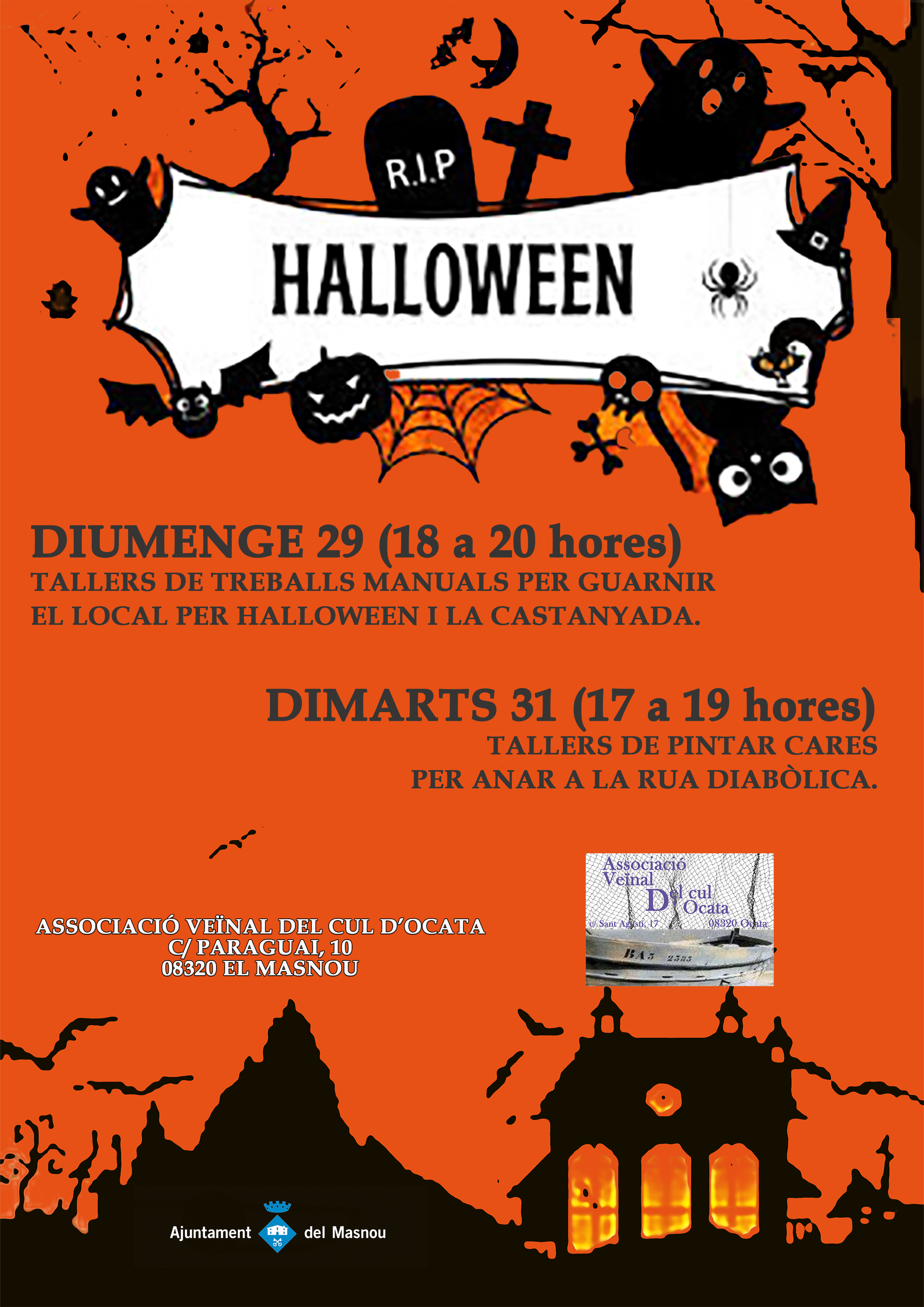 Taller de guarniments de Halloween i Castanyada