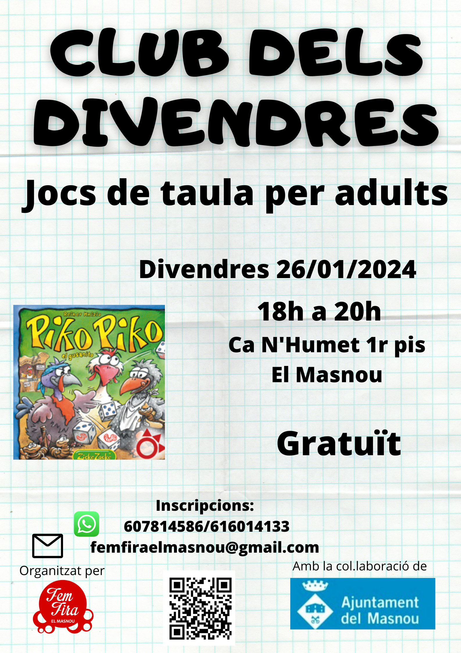 Club dels Divendres. Jocs de taula per a persones adultes