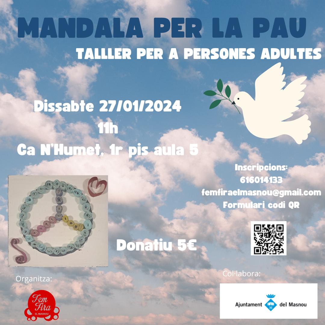 Mandala per la pau. Taller per a persones adultes