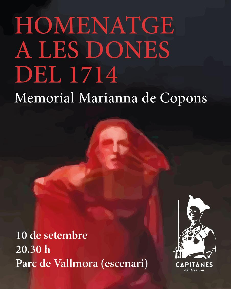 'Homenatge a les dones del 1714.  Memorial Marianna de Copons'