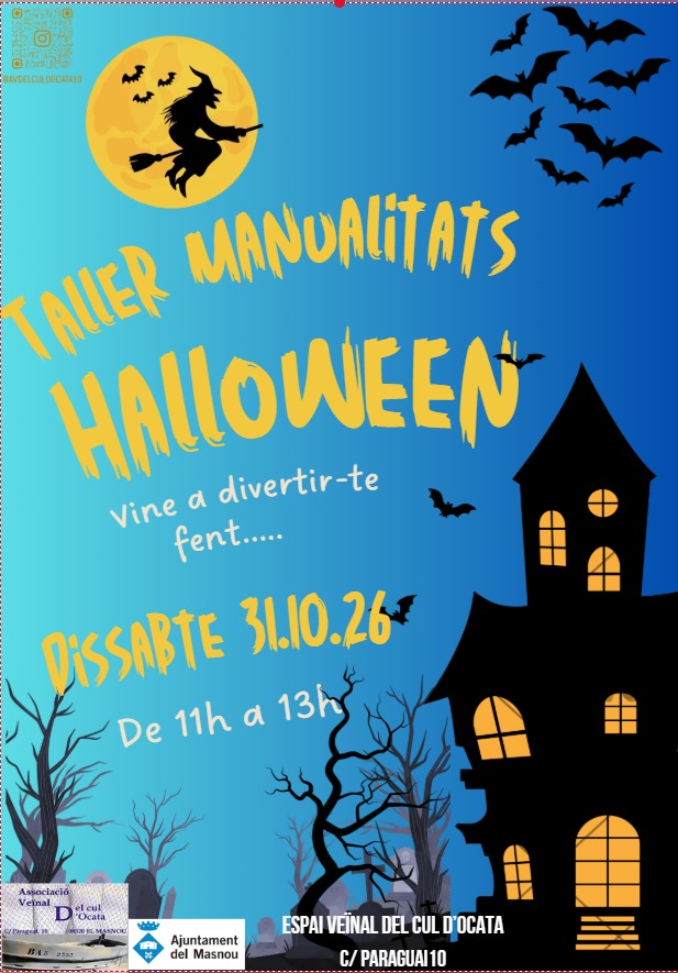 'TALLER MANUALITATS HALLOWEEN. '