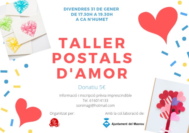 Taller: Postals d'amor