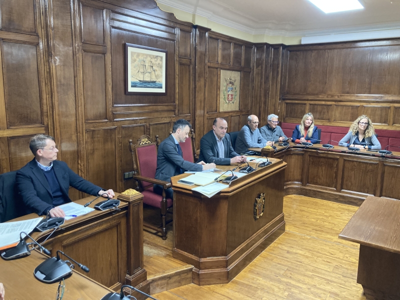 Signatura del conveni entre l'Ajuntament del Masnou, l'Incasòl i l'Agència de l'Habitatge de Catalunya. 