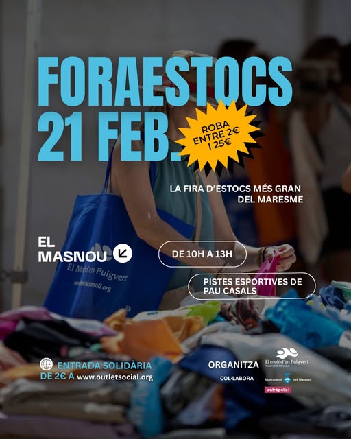 Fira solidària Fora Estocs, a les pistes esportives de Pau Casals 