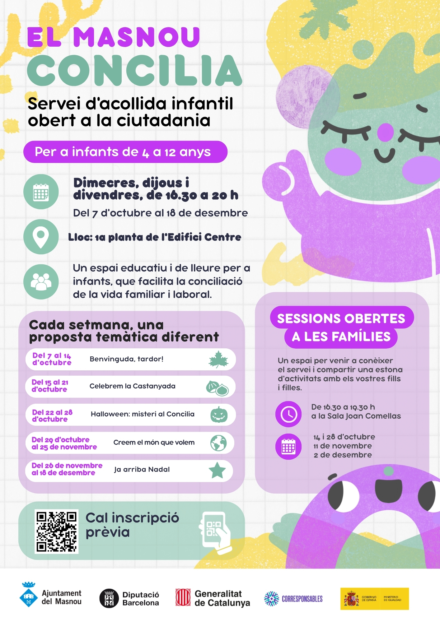 Masnou Concilia. Sessions obertes a fam&iacute;lies 