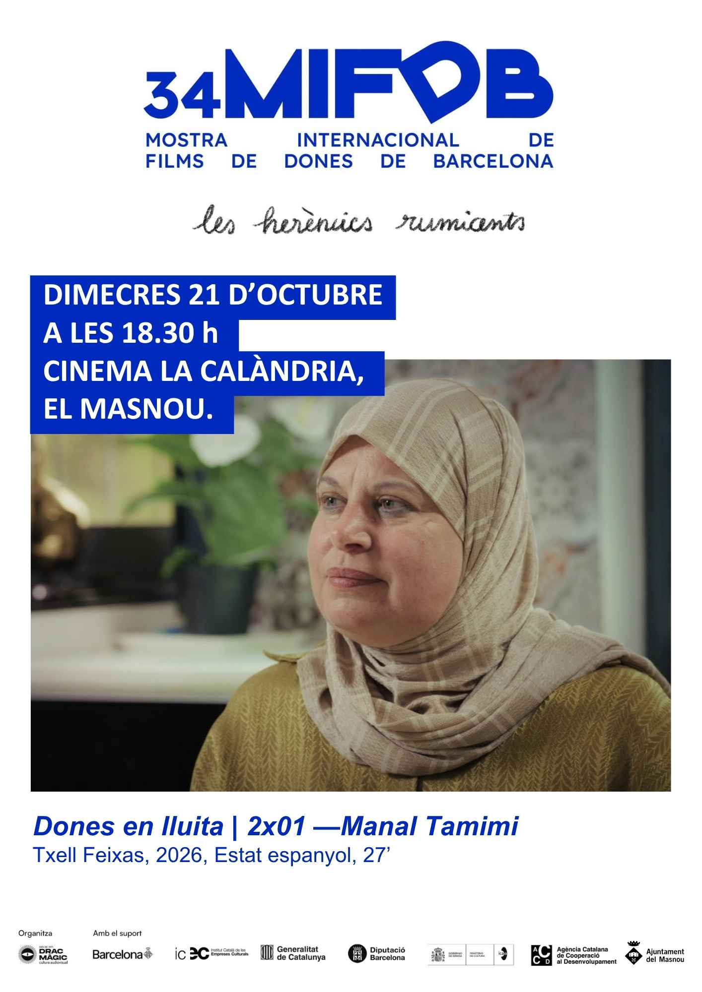 Projecci&oacute; de «Dones en lluita». Programa Conegudes i Reconegudes