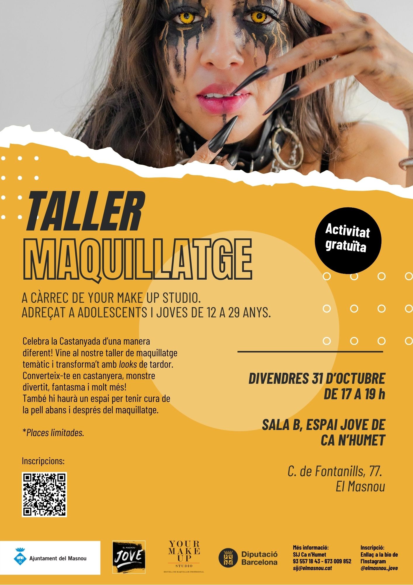 TALLER DE MAQUILLATGE, ESPECIAL CASTAWEEN