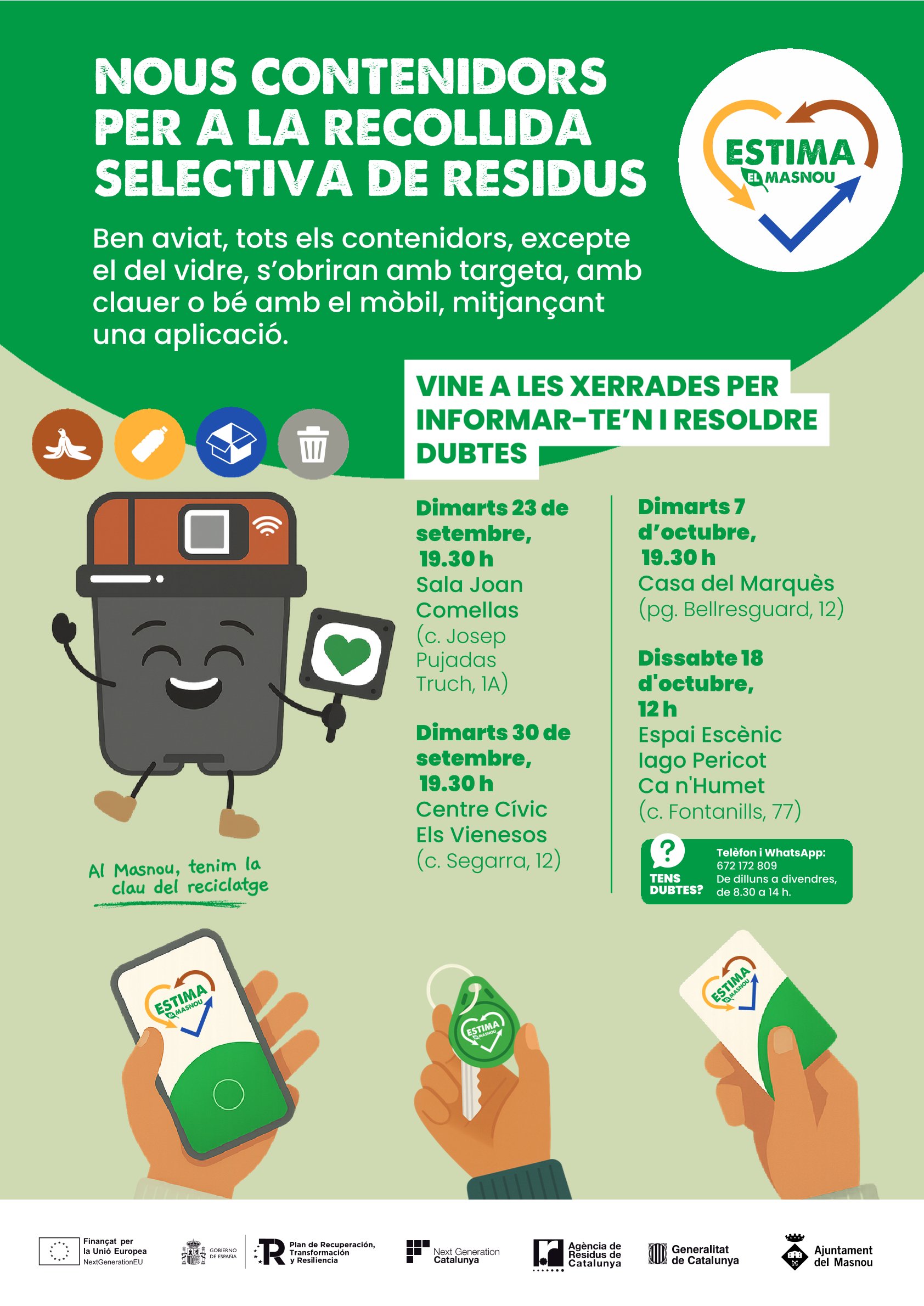Cartell de les xerrades informatives