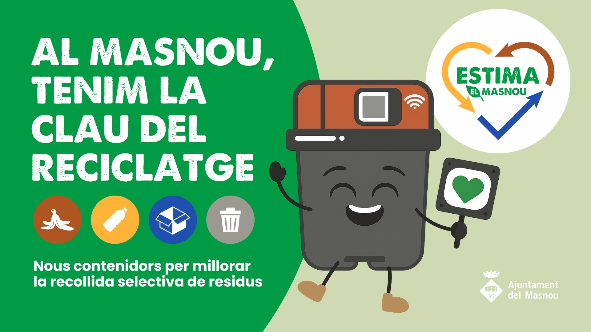 Díptic sobre el nou sistema de recollida de residus