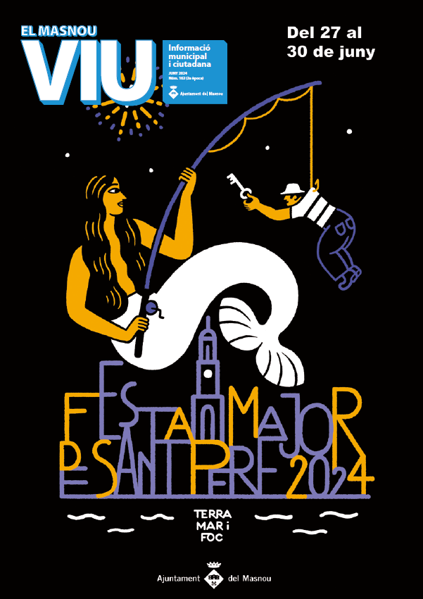 Portada "El Masnou Viu" juny 2024, Festa Major. 