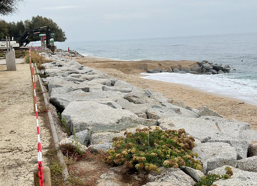 Finalitzen les obres de reparació de l'emissari de la depuradora