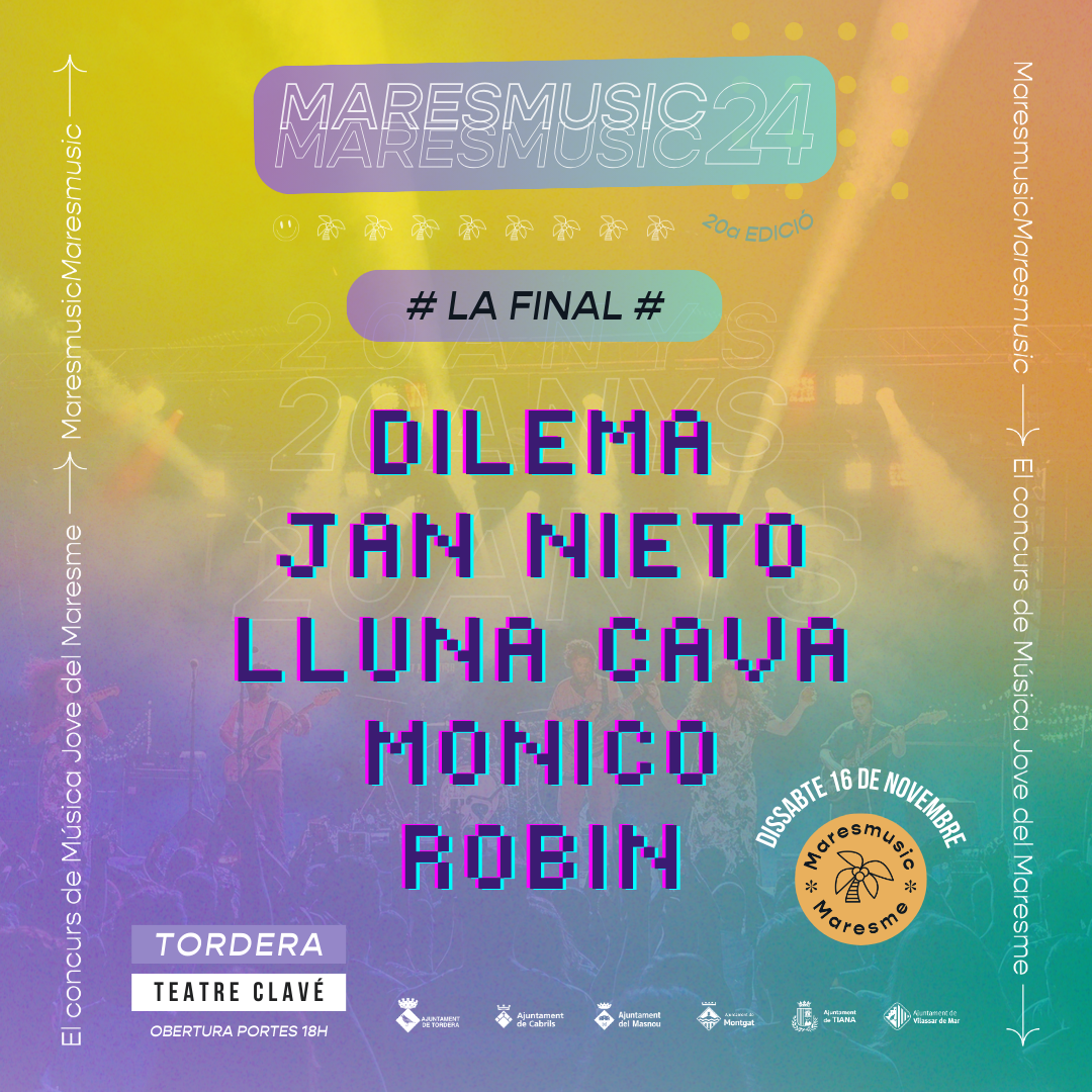 Tot a punt per a la final de la 20a edició del concurs de música jove Maresmúsic 