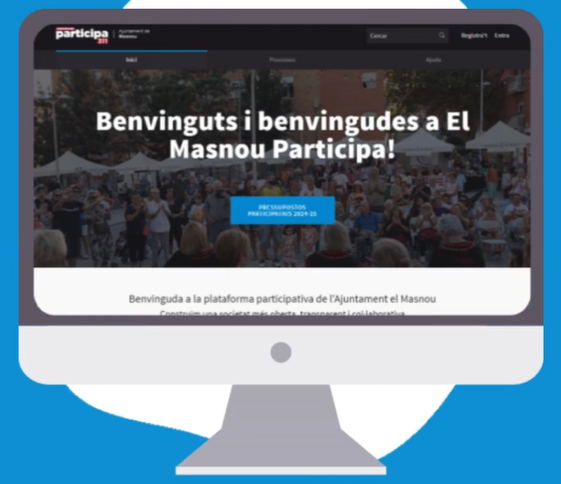 B&agrave;ner d'enlla&ccedil; a la p&agrave;gina dels processos participatius