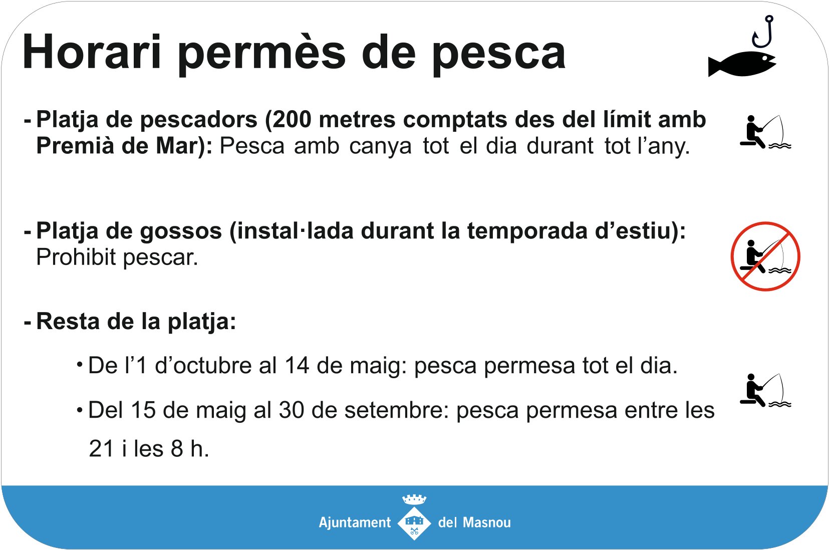 Senyal horaris i indrets pesca