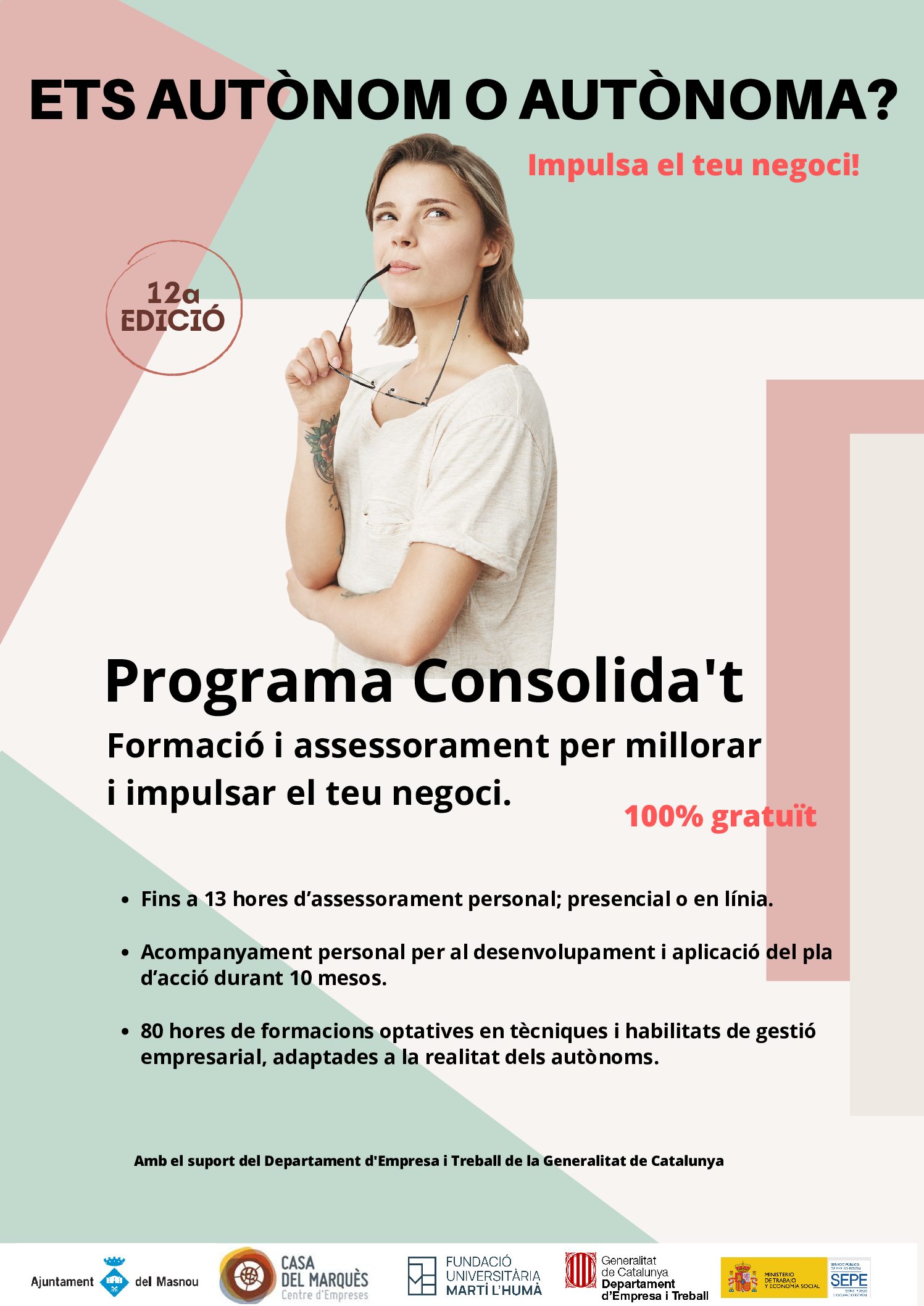 Formació i assessorament de franc per a autònoms