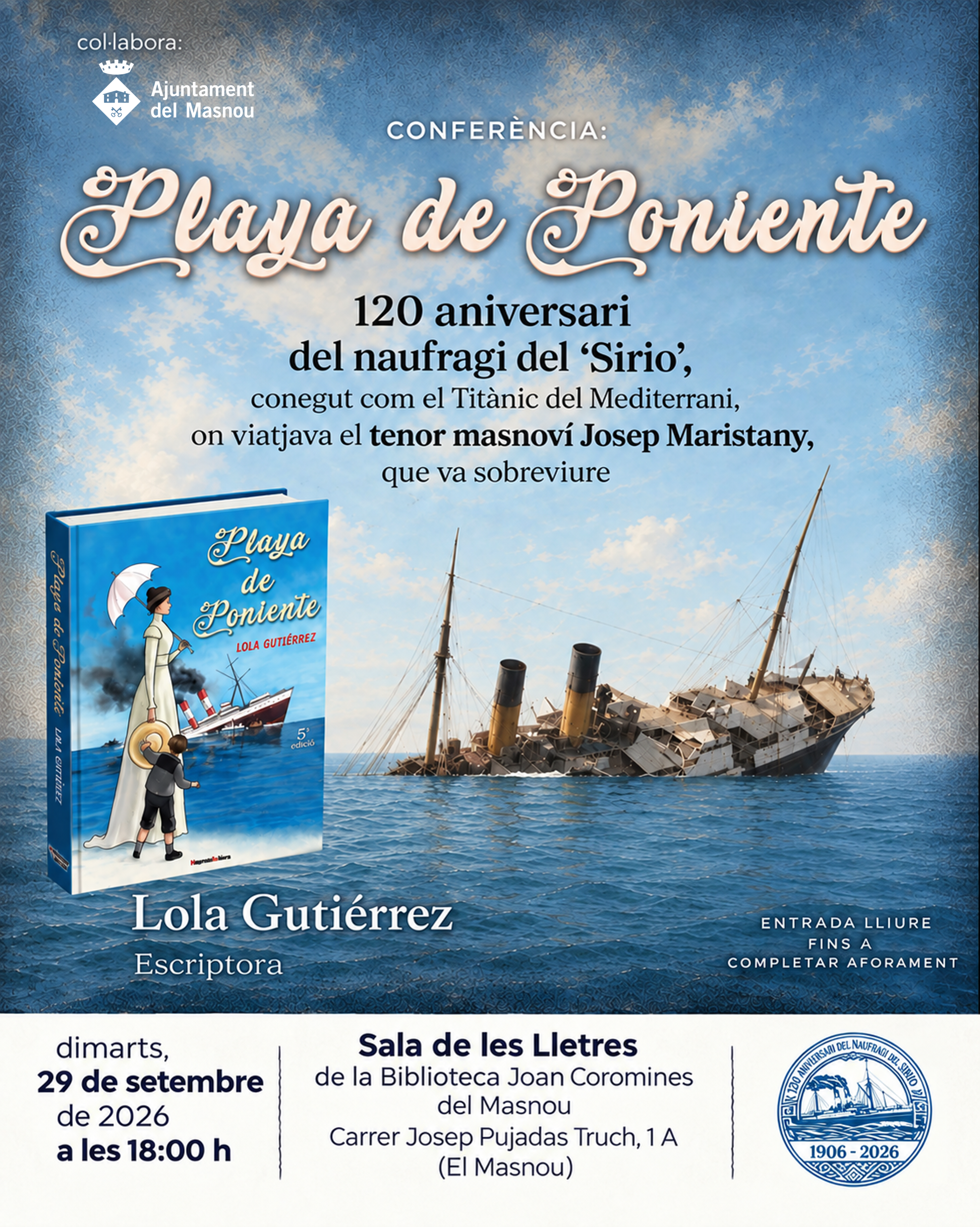 Confer&egrave;ncia 120 aniversari del naufragi del 