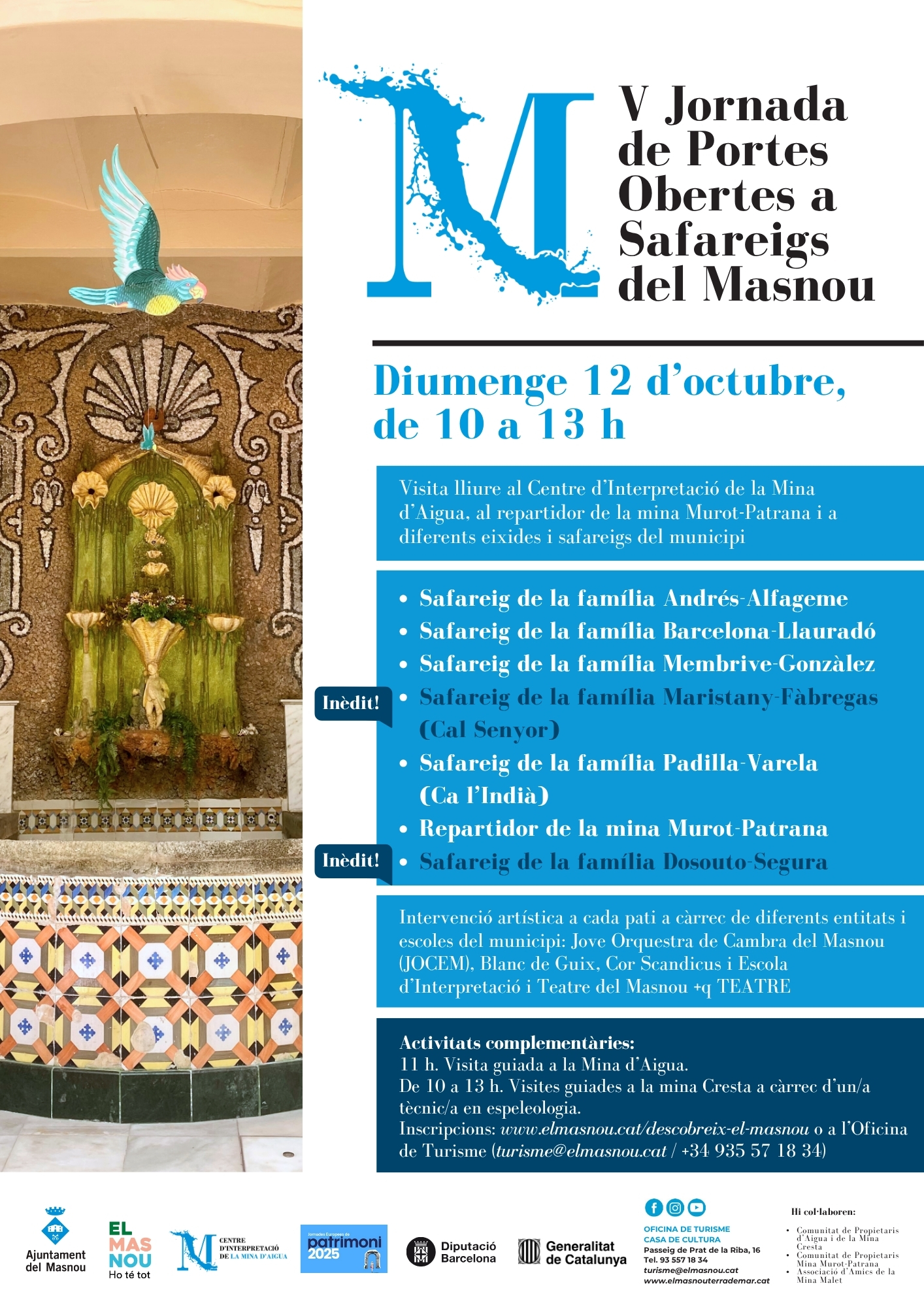 Cartell de la cinquena edició de la Jornada de Portes Obertes a Safareigs del Masnou