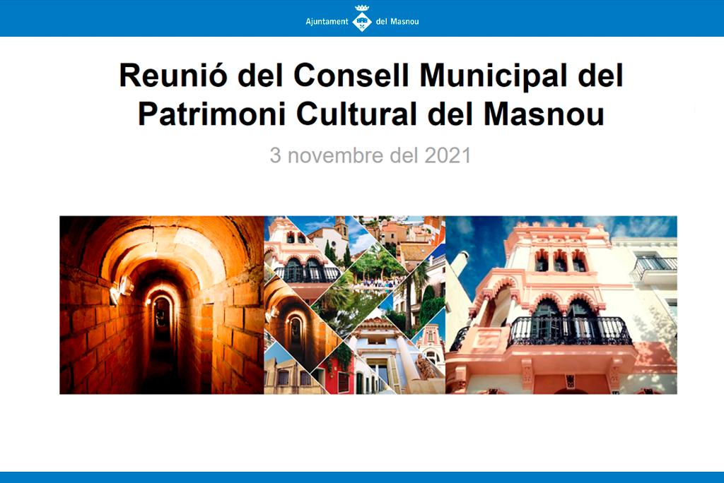 Reunió del Consell Municipal del Patrimoni Cultural del Masnou