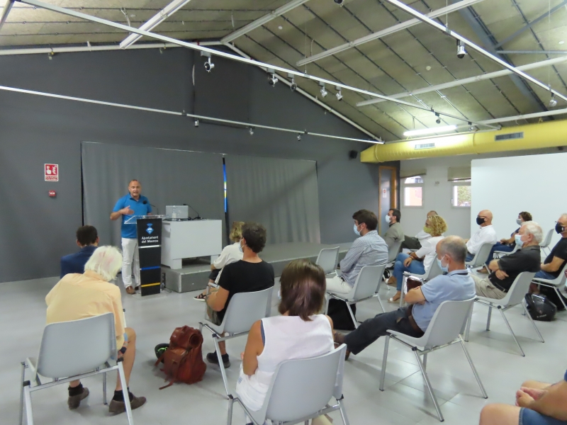 L'alcalde del Masnou, Jaume Oliveras, en la presentació de l'avantprojecte.
