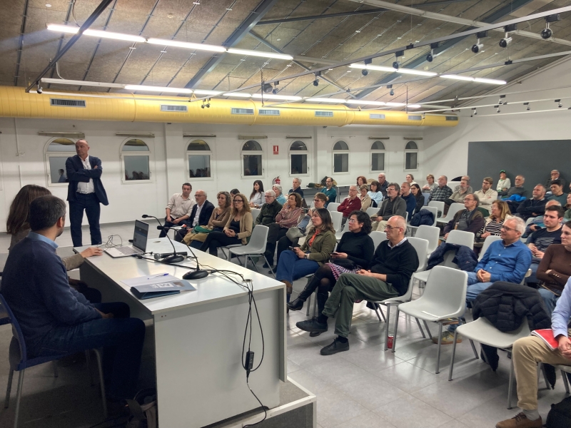 Foto de l'audi&egrave;ncia p&uacute;blica per presentar la diagnosi del nou Pla de Mobilitat.